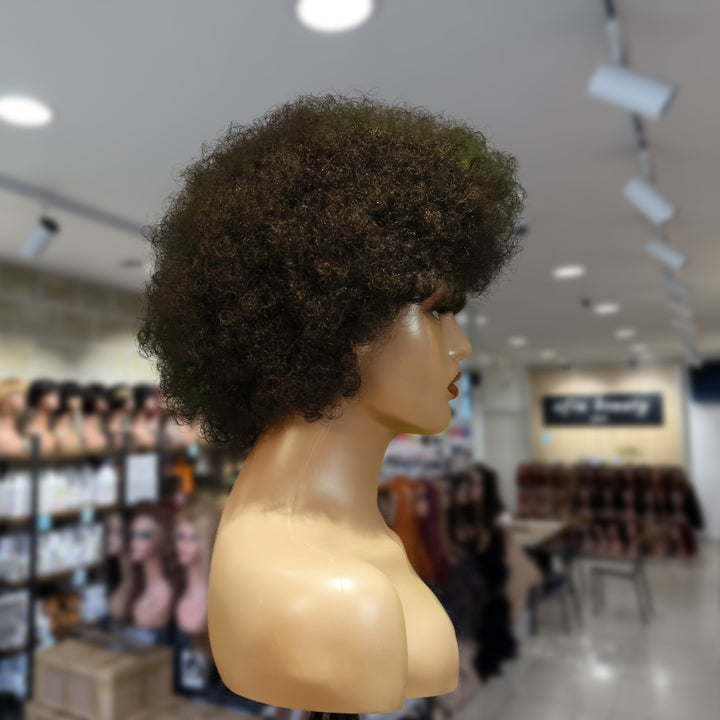 Christy V Machine-Made Black Wig Remy Hair 2301