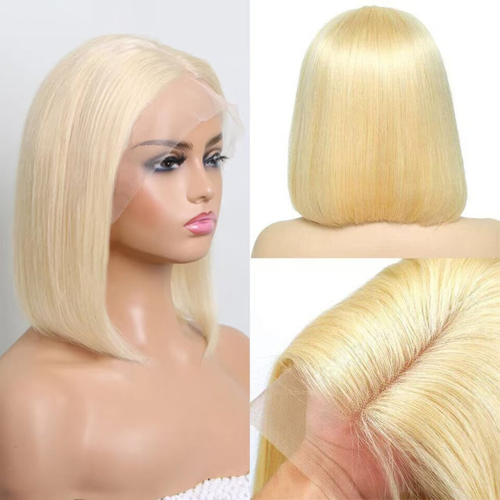 Christy V 13x4 Straight Bob Lace Front Wig 613 Remy Hair