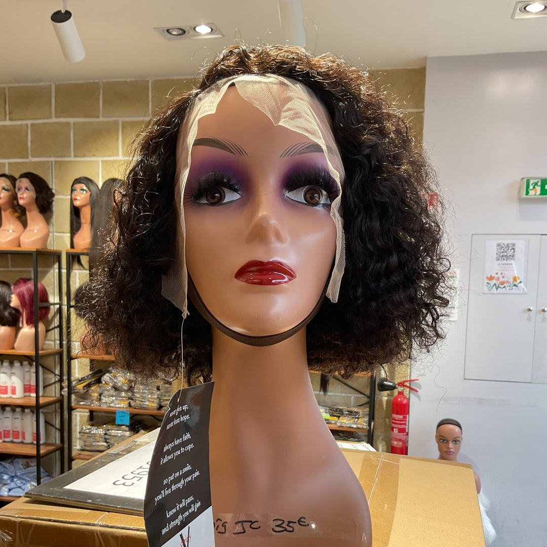 Christy V Jerry Curly T-Wig Remy Hair