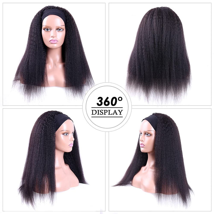Christy V Yaki Straight Headband Wig Remy Hair