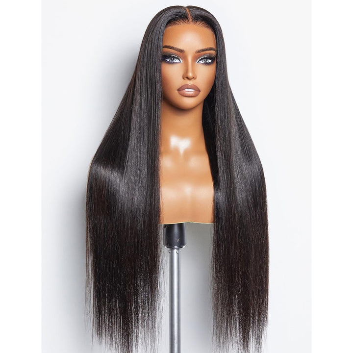 Christy V 13x4 Straight HD Lace Front Wig Natural Black Remy Hair