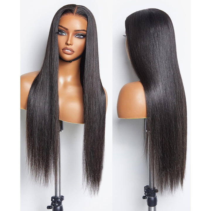 Christy V 13x4 Straight HD Lace Front Wig Natural Black Remy Hair