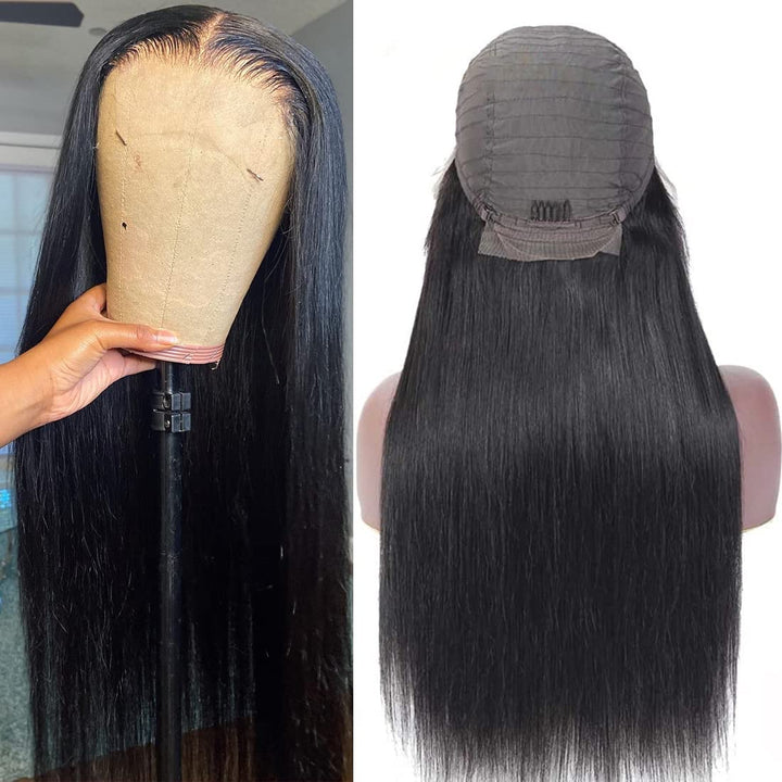 Christy V 13x4 Straight HD Lace Front Wig Natural Black Remy Hair