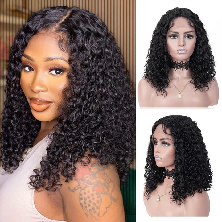 Christy V 13x4 Straight Lace Front Wig Natural Black Remy Hair Bob