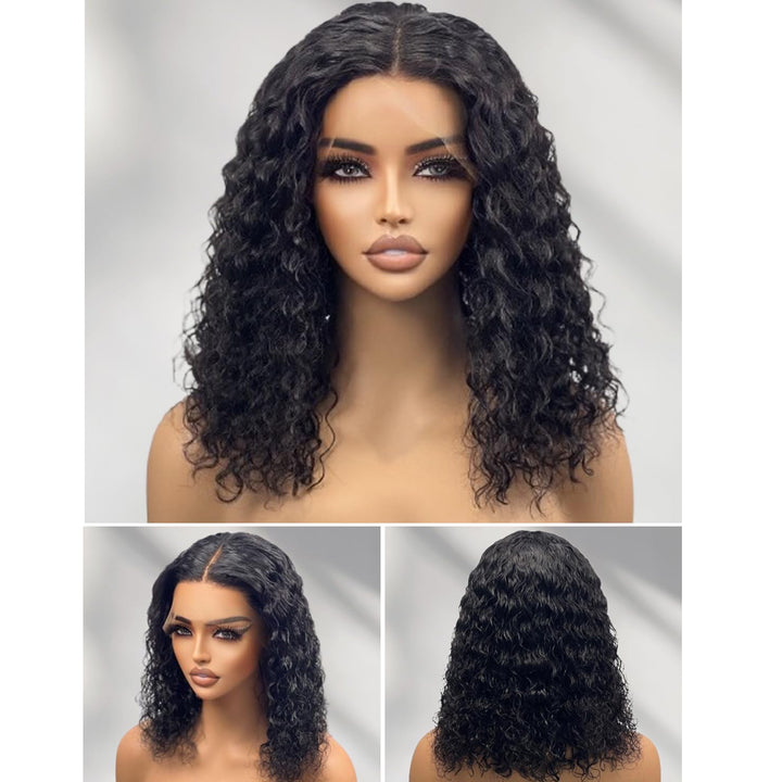 Christy V 13x4 Straight Lace Front Wig Natural Black Remy Hair Bob