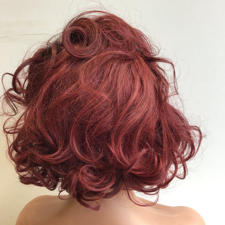Christy V 13x4 Loose Wave Lace Front Wig Color Remy Hair 8 Inch