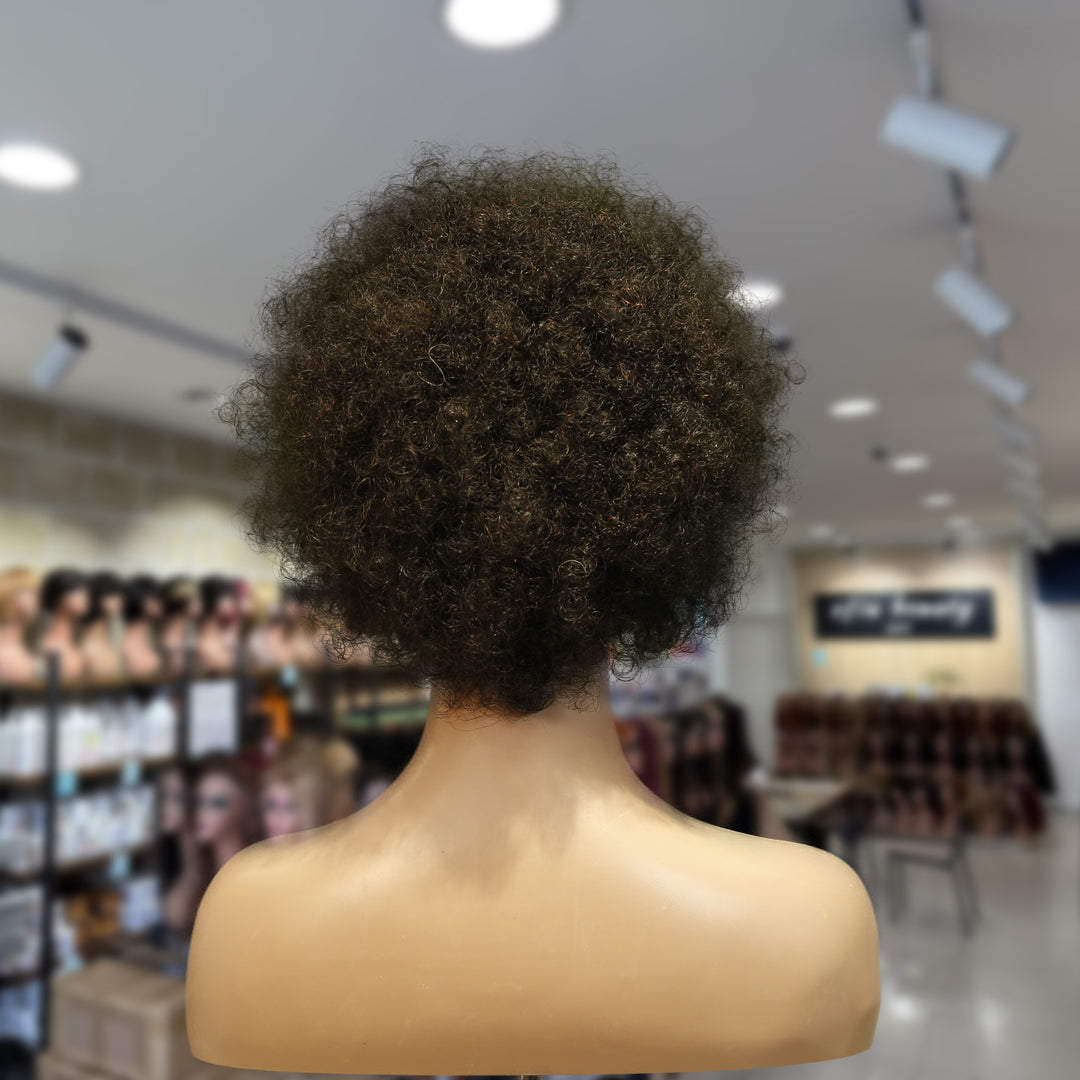 Christy V Machine-Made Black Wig Remy Hair 2301