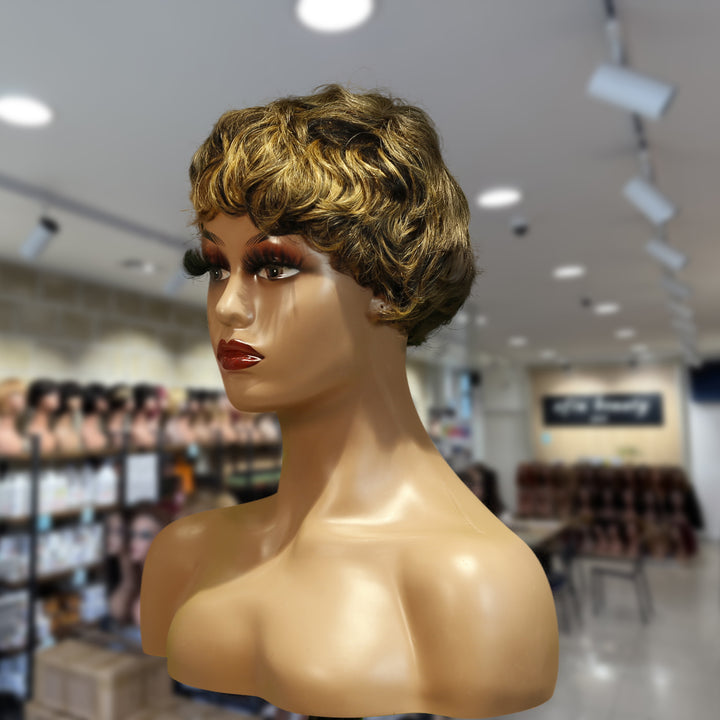 Christy V Machine-Made Wig Remy Hair H030
