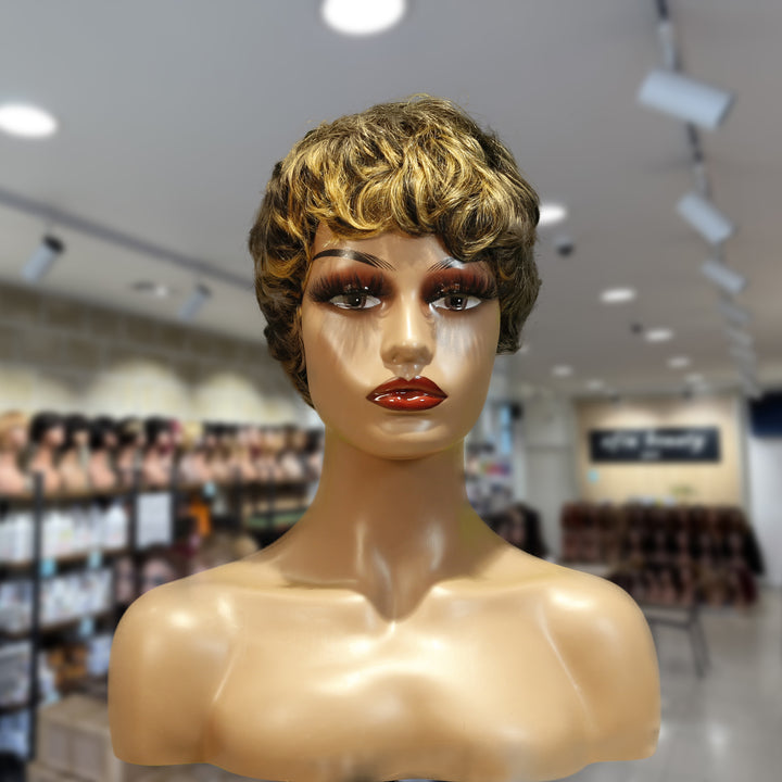 Christy V Machine-Made Wig Remy Hair H030