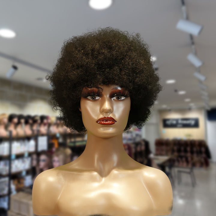 Christy V Machine-Made Black Wig Remy Hair 2301