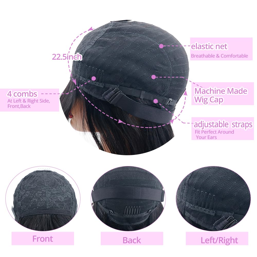 Christy V Machine-Made Gray Wig Remy Hair 12p