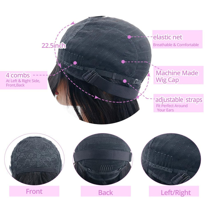 Christy V Machine-Made Gray Wig Remy Hair 12p