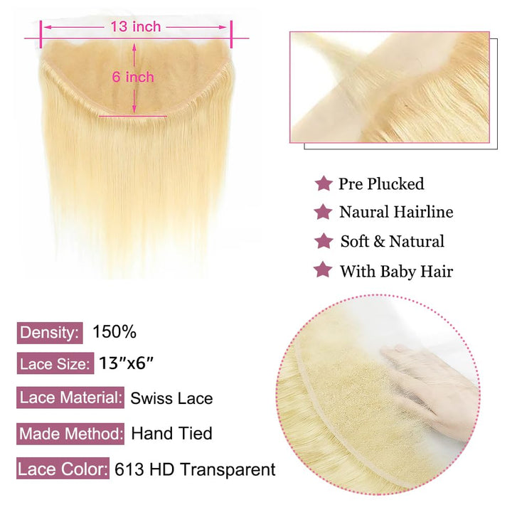 Christy V Asian Raw Hair 13x6 Straight HD Frontal #613
