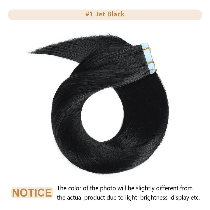 Christy V Asian Raw Hair #1 Straight Tape In Hair Extensions