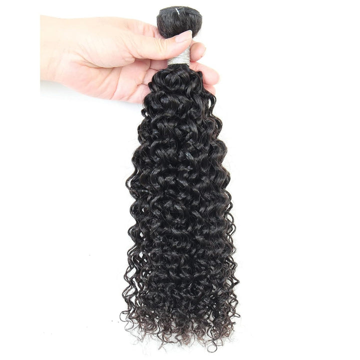 Christy V Remy Hair Black Jerry Curly Bundles Brazilian weaving