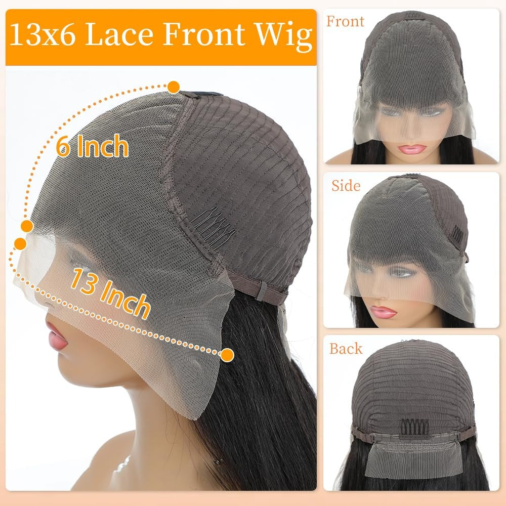 Perruque Bob sans dentelle Laos 8' | Perruque Bob naturelle sans dentelle 8 pouces