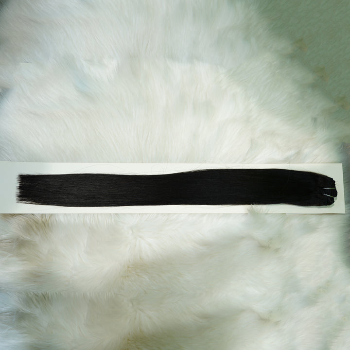 Christy V Asian Raw Hair Black Straight Hair Extensions