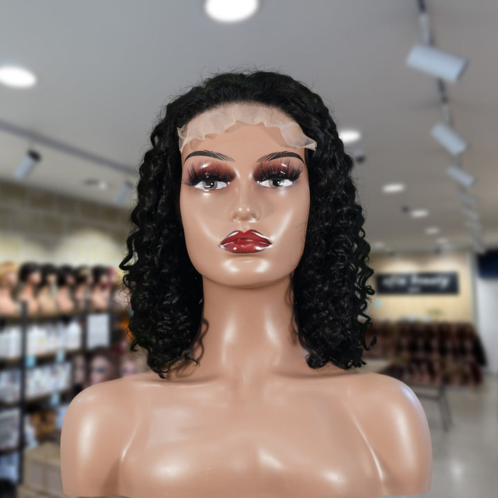 Perruque Bob sans dentelle Laos 8' | Perruque Bob naturelle sans dentelle 8 pouces
