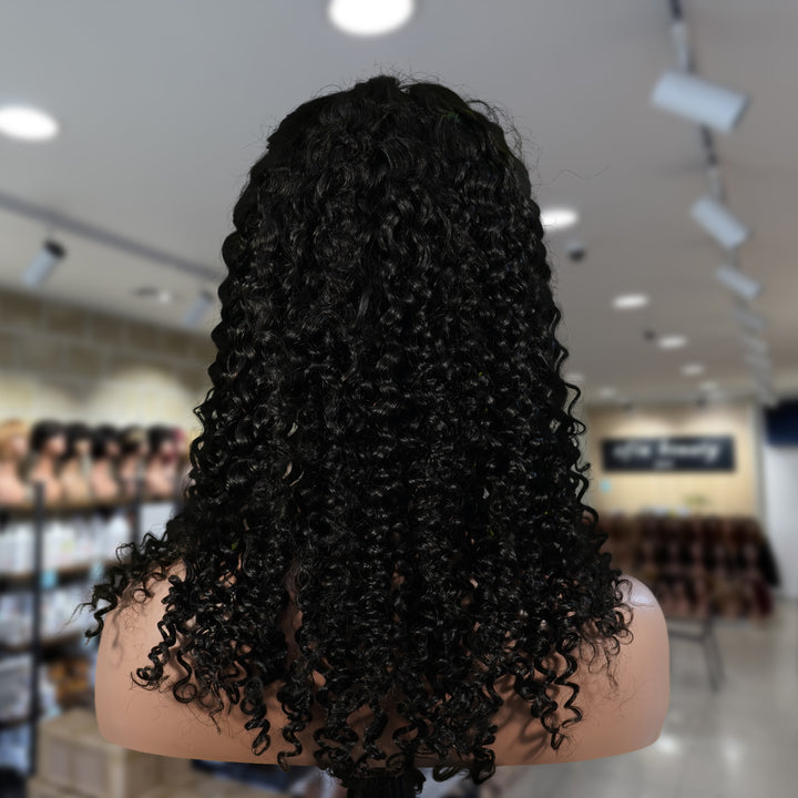 Perruque Bob sans dentelle Laos 8' | Perruque Bob naturelle sans dentelle 8 pouces