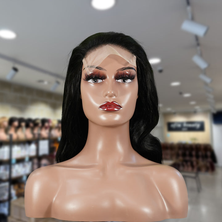 Perruque Bob sans dentelle Laos 8' | Perruque Bob naturelle sans dentelle 8 pouces