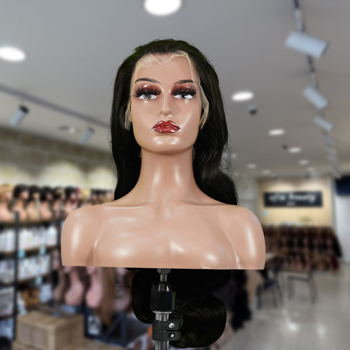 Perruque Bob sans dentelle Laos 8' | Perruque Bob naturelle sans dentelle 8 pouces