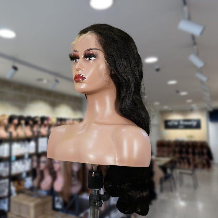 Perruque Bob sans dentelle Laos 8' | Perruque Bob naturelle sans dentelle 8 pouces