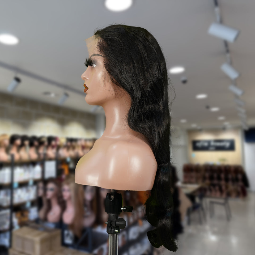Perruque Bob sans dentelle Laos 8' | Perruque Bob naturelle sans dentelle 8 pouces