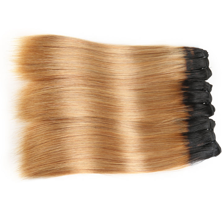 Christy V Remy Hair 1b27 Straight Bundles Brazilian weaving