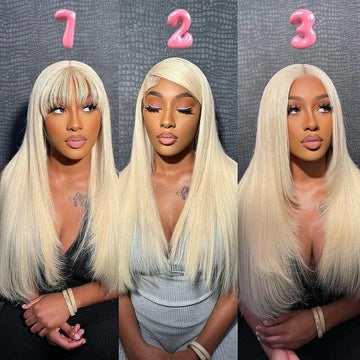 Christy V 13x4 Straight Lace Front Wig 613 Remy Hair
