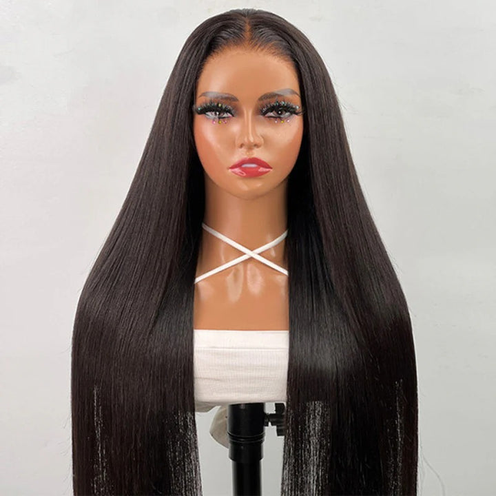 Christy V Glueless Remy Hair 5x5 Lace Closure Straight Human Hair Wig