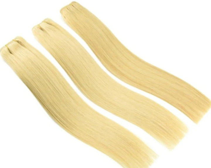 Christy V 613 Blonde Asian Double Drawn Straight Hair Bundles