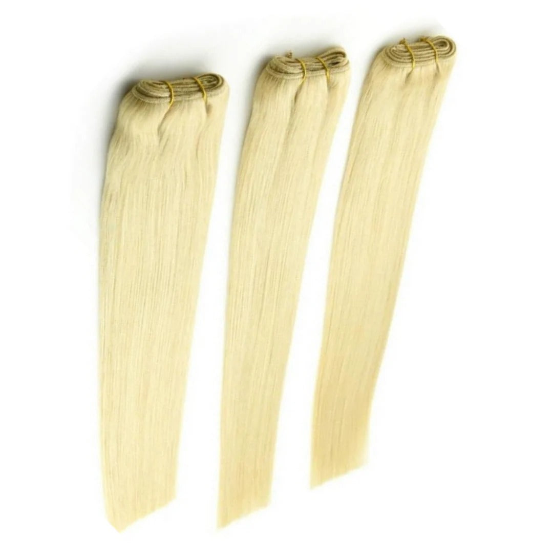 Christy V 613 Blonde Asian Double Drawn Straight Hair Bundles