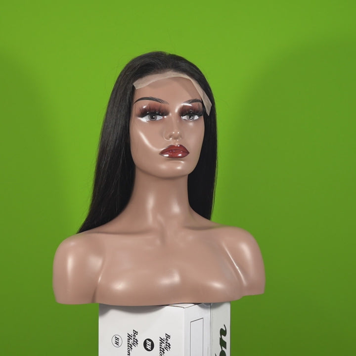 Perruque Bob sans dentelle Laos 8' | Perruque Bob naturelle sans dentelle 8 pouces