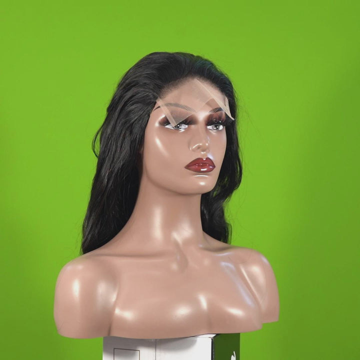 Perruque Bob sans dentelle Laos 8' | Perruque Bob naturelle sans dentelle 8 pouces