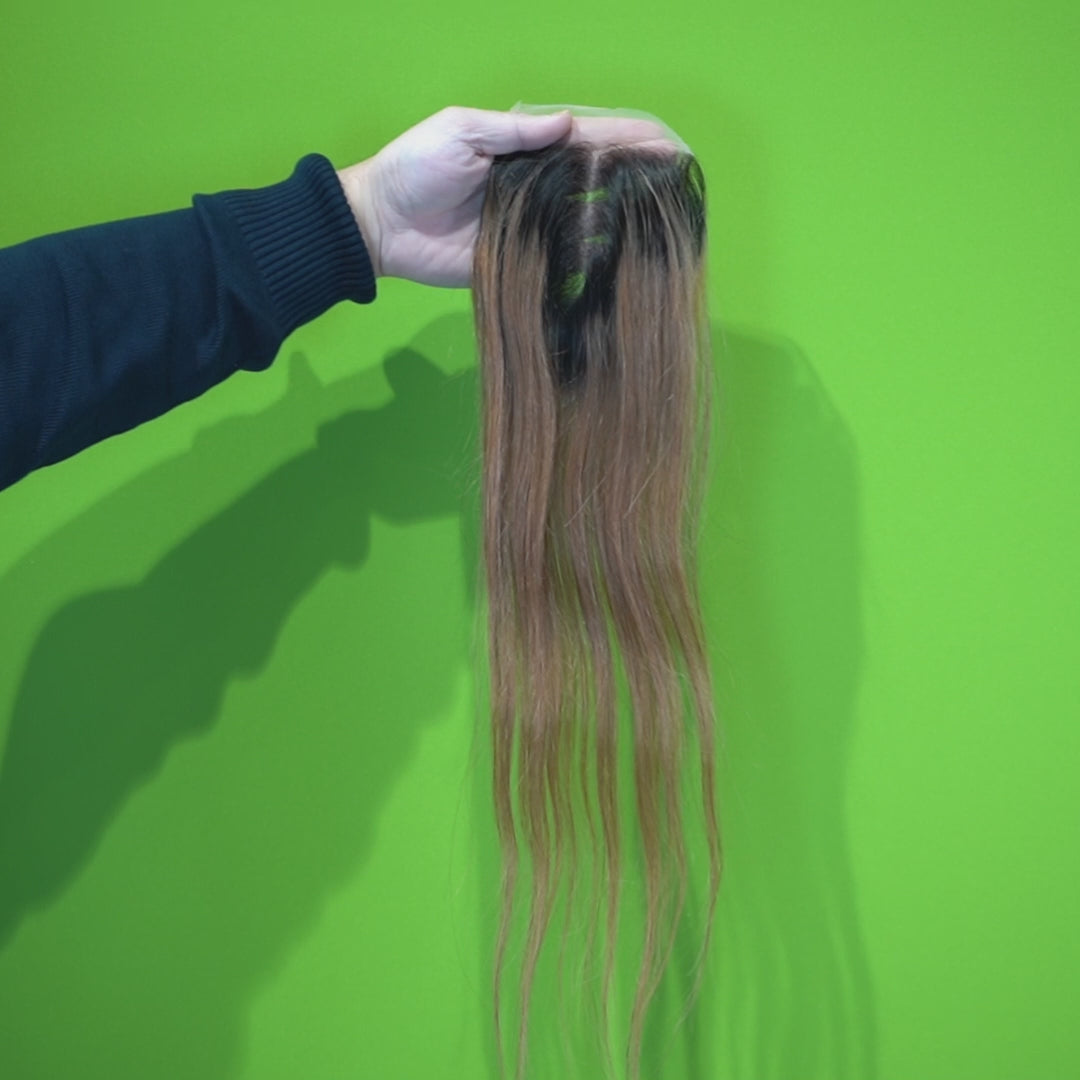 Christy V Remy Hair 4x4 Straight Closure 1b27