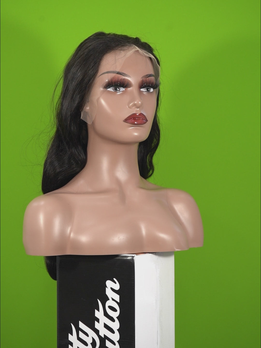 Christy V 13x4 Body Wave Lace Front Wig Natural Black Remy Hair