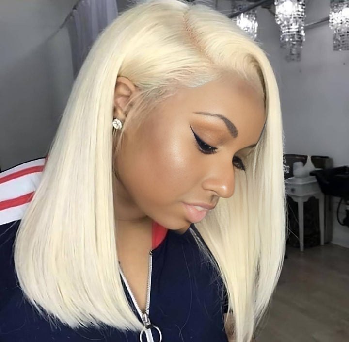 Christy V 13x4 Straight Bob Lace Front Wig 613 Remy Hair