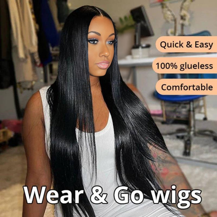 Christy V Glueless Remy Hair 5x5 Lace Closure Straight Human Hair Wig